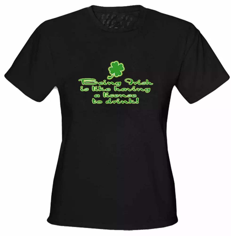 Bewild Irish License To Drink Girls T-Shirt St.Patricks Day 5 Bewild Irish License To Drink Girls T-Shirt St.Patricks Day