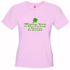 Bewild Irish License To Drink Girls T-Shirt St.Patricks Day 12 Bewild Irish License To Drink Girls T-Shirt St.Patricks Day