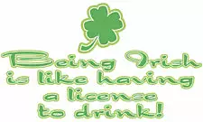 Bewild Irish License To Drink Girls T-Shirt St.Patricks Day