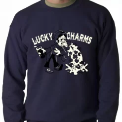 Bewild Irish Lucky Charms Funny Drinking Adult Crewneck