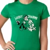 Bewild Irish Lucky Charms Funny Drinking Ladies T-shirt 2 Bewild Irish Lucky Charms Funny Drinking Ladies T-shirt