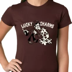 Bewild Irish Lucky Charms Funny Drinking Ladies T-shirt 13 Bewild Irish Lucky Charms Funny Drinking Ladies T-shirt