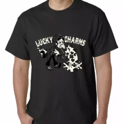 Bewild Men's T-Shirts Irish Lucky Charms Funny Drinking Mens T-shirt