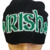 Bewild Accessories Irish Shamrock Beanie (Black/Green)