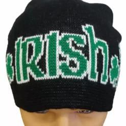 Bewild Accessories Irish Shamrock Beanie (Black/Green)