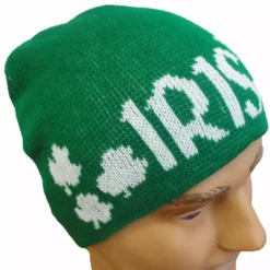 Bewild Irish Shamrock Beanie (Green/White) 9 Bewild Irish Shamrock Beanie (Green/White)