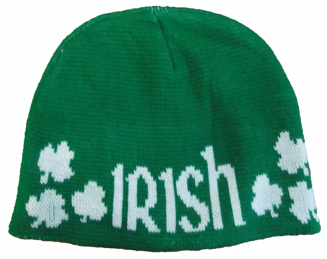 Bewild Irish Shamrock Beanie (Green/White) 7 Bewild Irish Shamrock Beanie (Green/White)