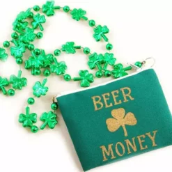 Bewild Accessories Irish Shamrock Beer Money Cash & ID Purse