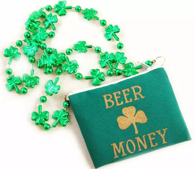Bewild Accessories Irish Shamrock Beer Money Cash & ID Purse 4 Bewild Accessories Irish Shamrock Beer Money Cash & ID Purse