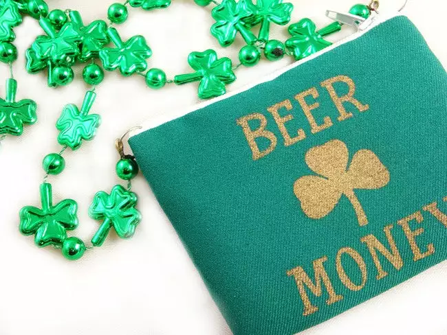 Bewild Accessories Irish Shamrock Beer Money Cash & ID Purse 5 Bewild Accessories Irish Shamrock Beer Money Cash & ID Purse