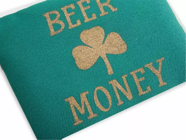 Bewild Accessories Irish Shamrock Beer Money Cash & ID Purse 6 Bewild Accessories Irish Shamrock Beer Money Cash & ID Purse