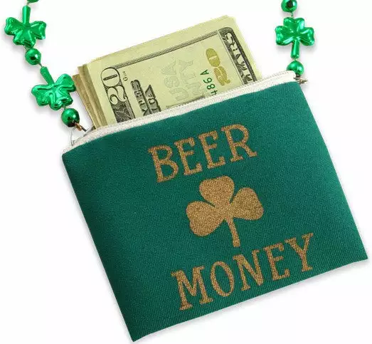 Bewild Accessories Irish Shamrock Beer Money Cash & ID Purse 7 Bewild Accessories Irish Shamrock Beer Money Cash & ID Purse