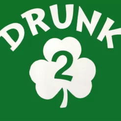 Bewild St.Patricks Day Irish Shamrock Drunk Adult Hoodie (Kelly Green)