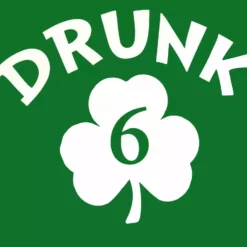 Bewild St.Patricks Day Irish Shamrock Drunk Adult Hoodie (Kelly Green)