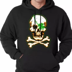 Bewild St.Patricks Day Irish Shamrock Skull And Crossbones Hoodie 15 Bewild St.Patricks Day Irish Shamrock Skull And Crossbones Hoodie