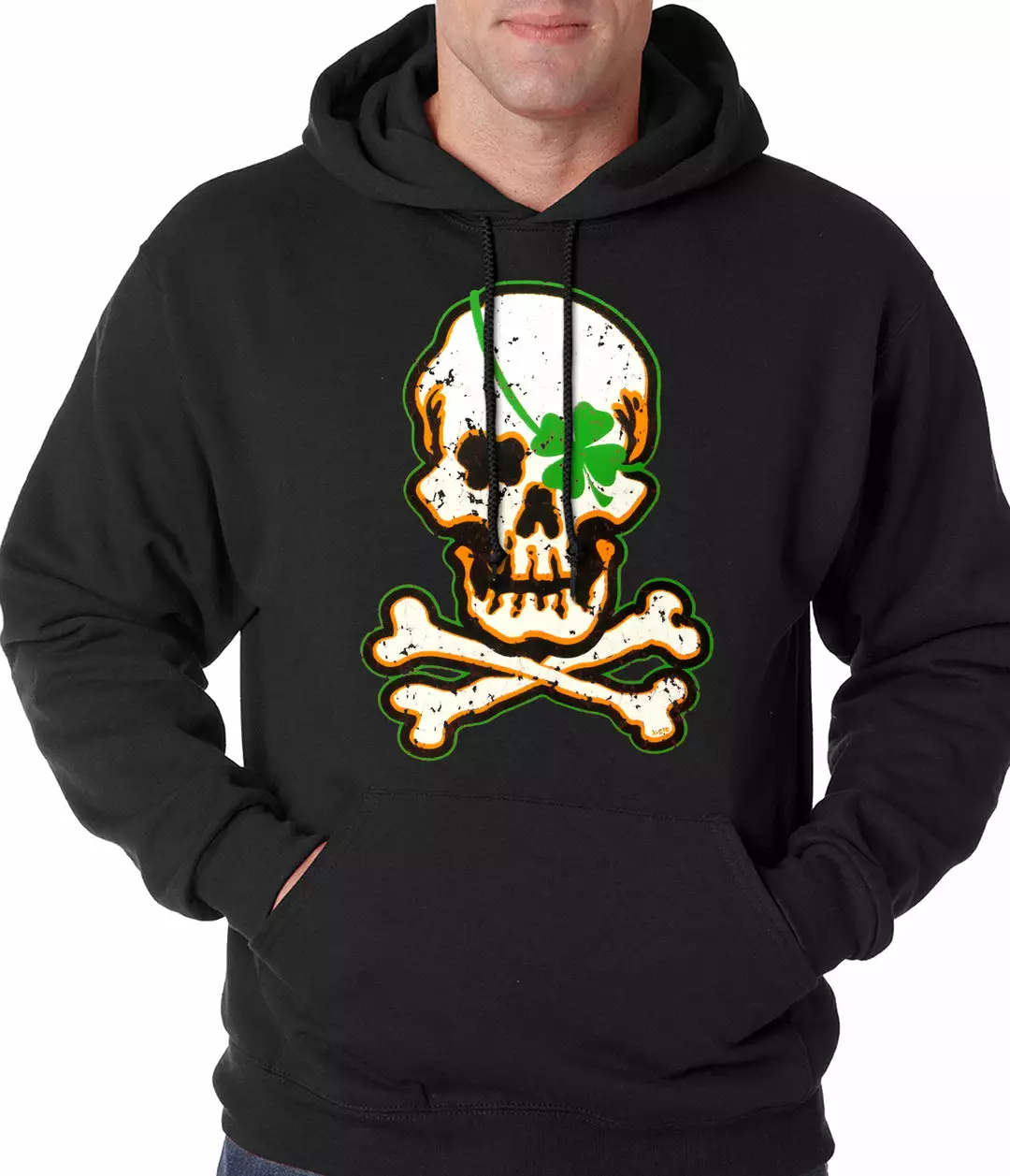 Bewild St.Patricks Day Irish Shamrock Skull And Crossbones Hoodie 5 Bewild St.Patricks Day Irish Shamrock Skull And Crossbones Hoodie