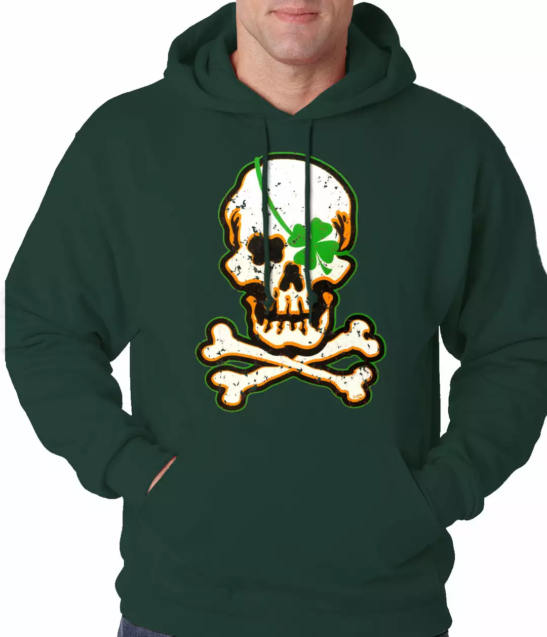 Bewild St.Patricks Day Irish Shamrock Skull And Crossbones Hoodie 8 Bewild St.Patricks Day Irish Shamrock Skull And Crossbones Hoodie