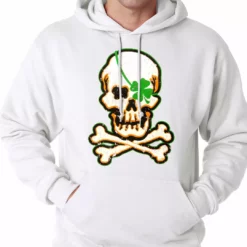 Bewild St.Patricks Day Irish Shamrock Skull And Crossbones Hoodie 23 Bewild St.Patricks Day Irish Shamrock Skull And Crossbones Hoodie