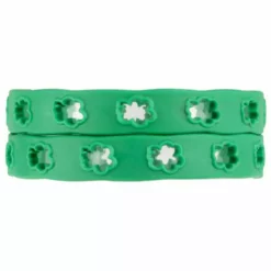 Bewild Accessories Irish St. Patrick's Day Cut Out Shamrock Rubber Bracelet (2)