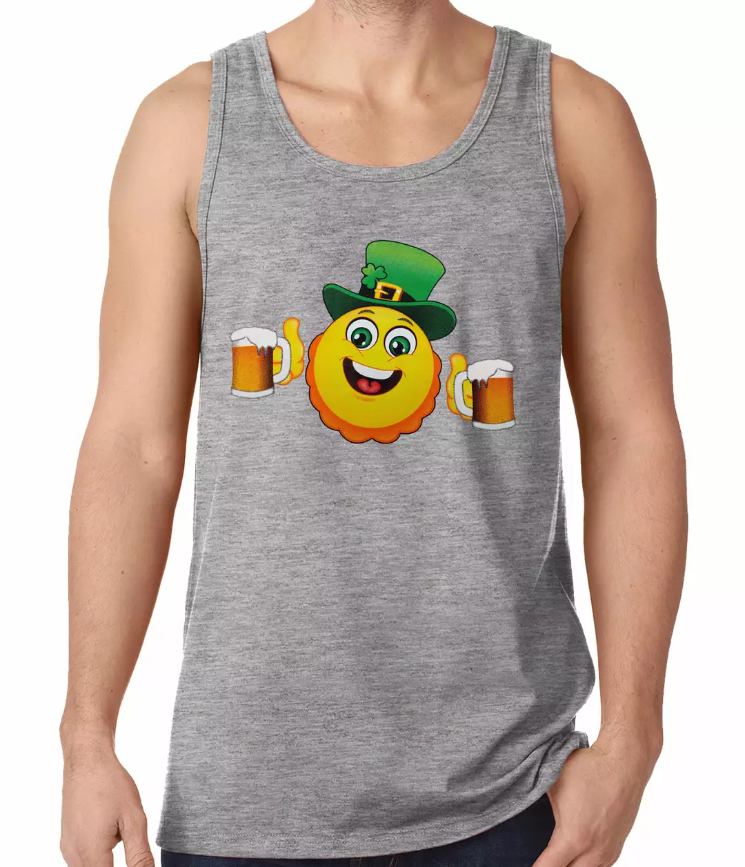 Bewild Irish St. Patrick's Day Drinking Leprechaun Emoji Tank Top 5 Bewild Irish St. Patrick's Day Drinking Leprechaun Emoji Tank Top