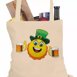 Bewild Irish St. Patrick's Day Drinking Leprechaun Emoji Tote Bag Holiday Prints 13 Bewild Irish St. Patrick's Day Drinking Leprechaun Emoji Tote Bag Holiday Prints