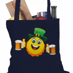 Bewild Irish St. Patrick's Day Drinking Leprechaun Emoji Tote Bag Holiday Prints 14 Bewild Irish St. Patrick's Day Drinking Leprechaun Emoji Tote Bag Holiday Prints