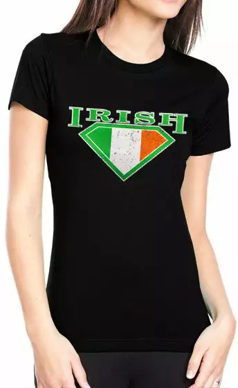 Bewild Irish Super Shield Ladies T-Shirt St.Patricks Day 6 Bewild Irish Super Shield Ladies T-Shirt St.Patricks Day