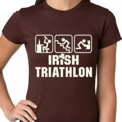 Bewild St.Patricks Day Irish Triathlon Funny St. Patrick's Day Ladies T-shirt 13 Bewild St.Patricks Day Irish Triathlon Funny St. Patrick's Day Ladies T-shirt