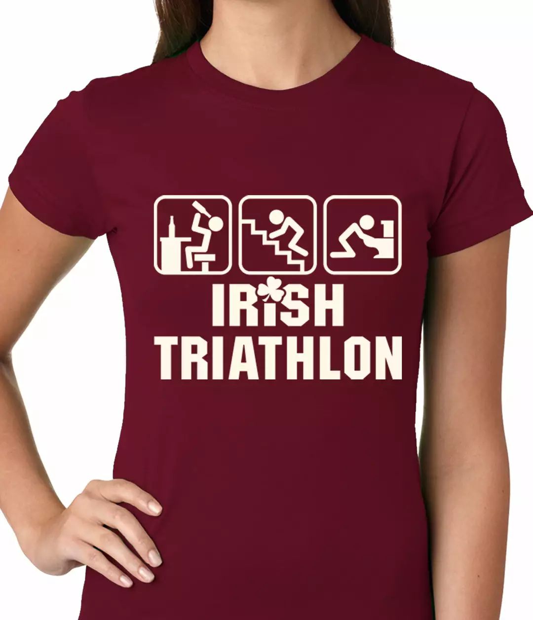 Bewild St.Patricks Day Irish Triathlon Funny St. Patrick's Day Ladies T-shirt 7 Bewild St.Patricks Day Irish Triathlon Funny St. Patrick's Day Ladies T-shirt