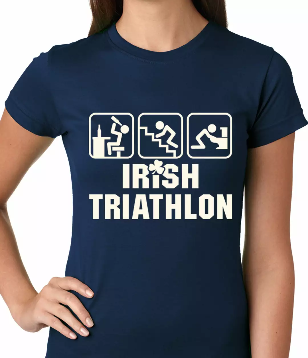 Bewild St.Patricks Day Irish Triathlon Funny St. Patrick's Day Ladies T-shirt 8 Bewild St.Patricks Day Irish Triathlon Funny St. Patrick's Day Ladies T-shirt