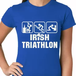 Bewild St.Patricks Day Irish Triathlon Funny St. Patrick's Day Ladies T-shirt 19 Bewild St.Patricks Day Irish Triathlon Funny St. Patrick's Day Ladies T-shirt