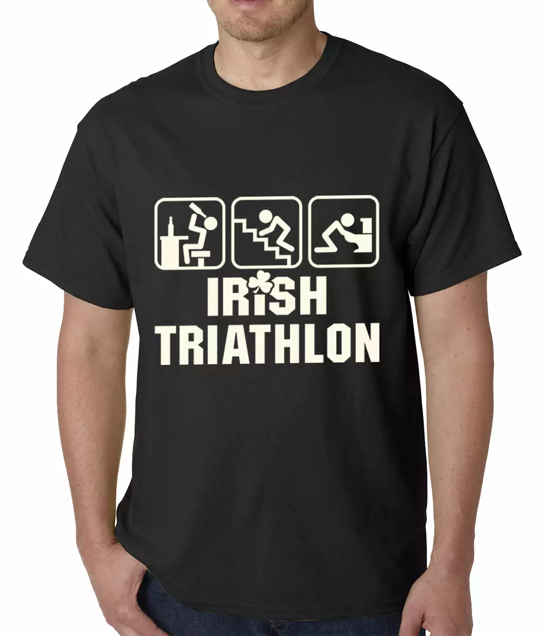 Bewild Irish Triathlon Funny St. Patrick's Day Mens T-shirt 4 Bewild Irish Triathlon Funny St. Patrick's Day Mens T-shirt