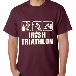 Bewild Irish Triathlon Funny St. Patrick's Day Mens T-shirt 17 Bewild Irish Triathlon Funny St. Patrick's Day Mens T-shirt
