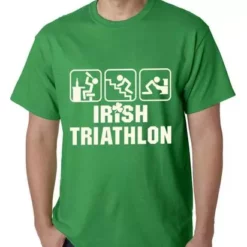 Bewild Irish Triathlon Funny St. Patrick's Day Mens T-shirt