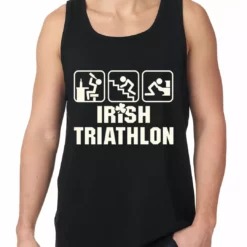 Bewild Irish Triathlon Funny St. Patrick's Day Tank Top