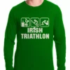 Bewild Irish Triathlon Funny St. Patrick's Day Thermal Shirt St.Patricks Day