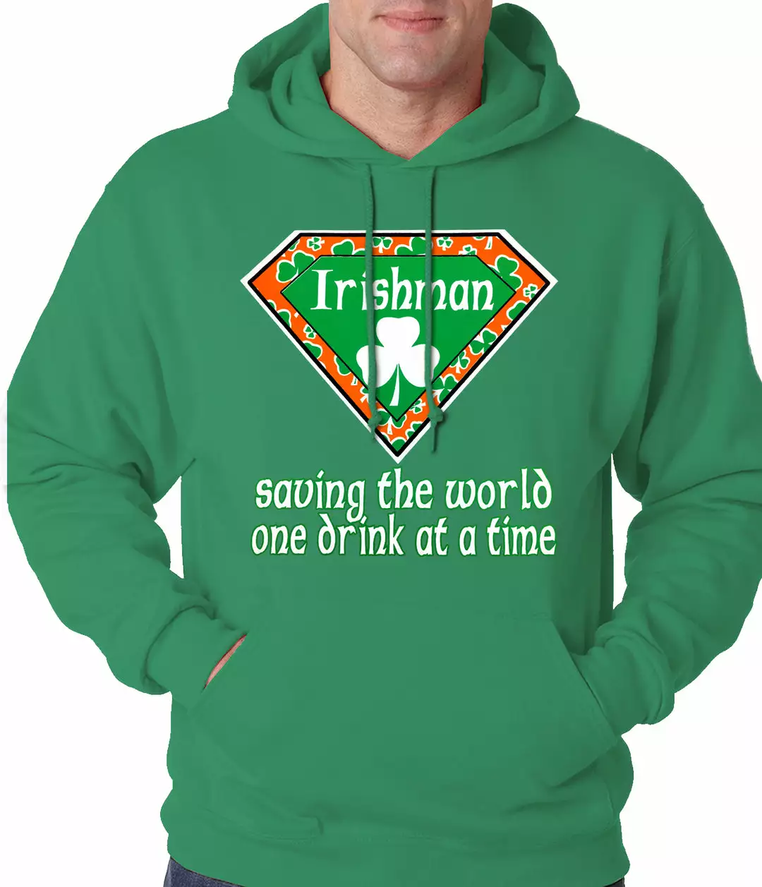 Bewild St.Patricks Day Irishman Saving The World One Drink At A Time Adult Hoodie 3 Bewild St.Patricks Day Irishman Saving The World One Drink At A Time Adult Hoodie