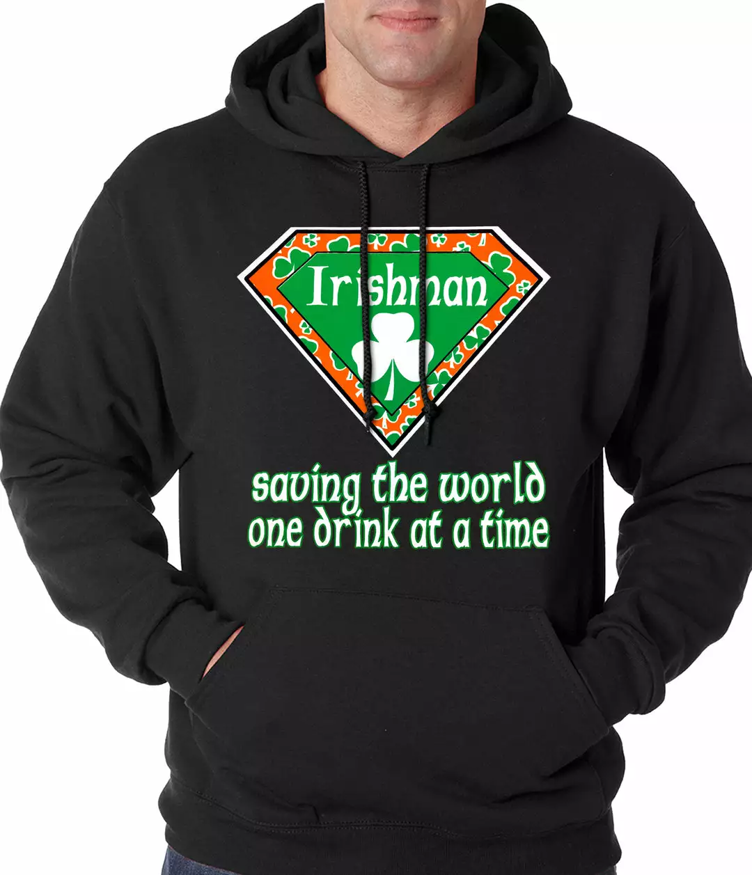 Bewild St.Patricks Day Irishman Saving The World One Drink At A Time Adult Hoodie 4 Bewild St.Patricks Day Irishman Saving The World One Drink At A Time Adult Hoodie