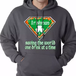Bewild St.Patricks Day Irishman Saving The World One Drink At A Time Adult Hoodie 11 Bewild St.Patricks Day Irishman Saving The World One Drink At A Time Adult Hoodie