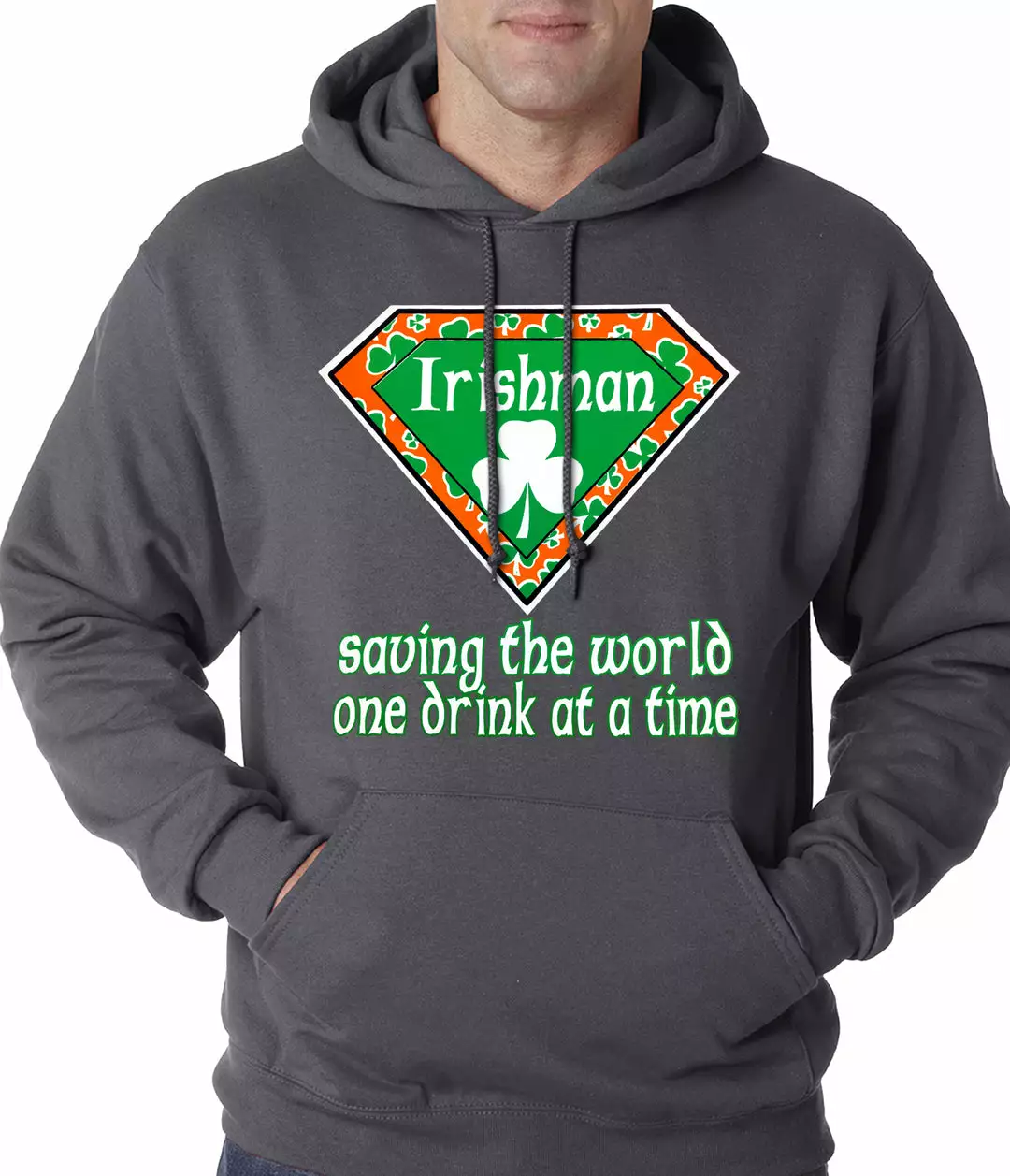 Bewild St.Patricks Day Irishman Saving The World One Drink At A Time Adult Hoodie 5 Bewild St.Patricks Day Irishman Saving The World One Drink At A Time Adult Hoodie