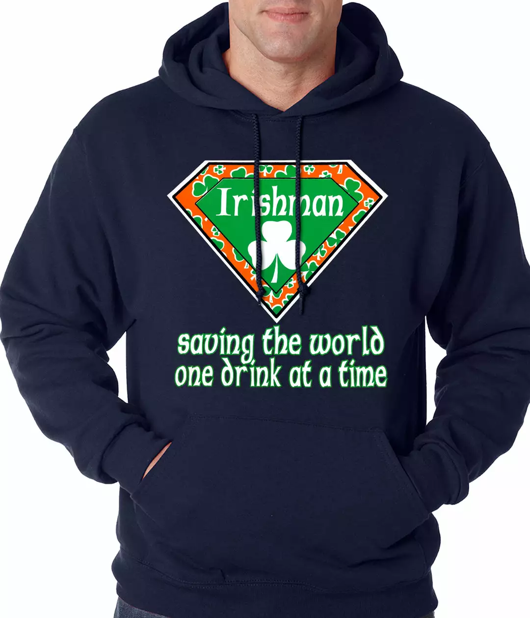 Bewild St.Patricks Day Irishman Saving The World One Drink At A Time Adult Hoodie 8 Bewild St.Patricks Day Irishman Saving The World One Drink At A Time Adult Hoodie