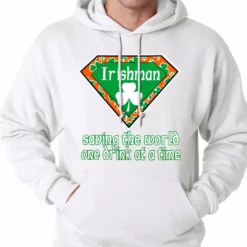 Bewild St.Patricks Day Irishman Saving The World One Drink At A Time Adult Hoodie 15 Bewild St.Patricks Day Irishman Saving The World One Drink At A Time Adult Hoodie