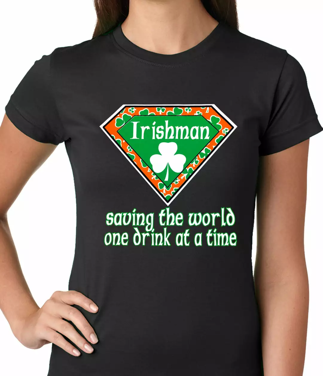 Bewild Irishman Saving The World One Drink At A Time Ladies T-shirt 4 Bewild Irishman Saving The World One Drink At A Time Ladies T-shirt