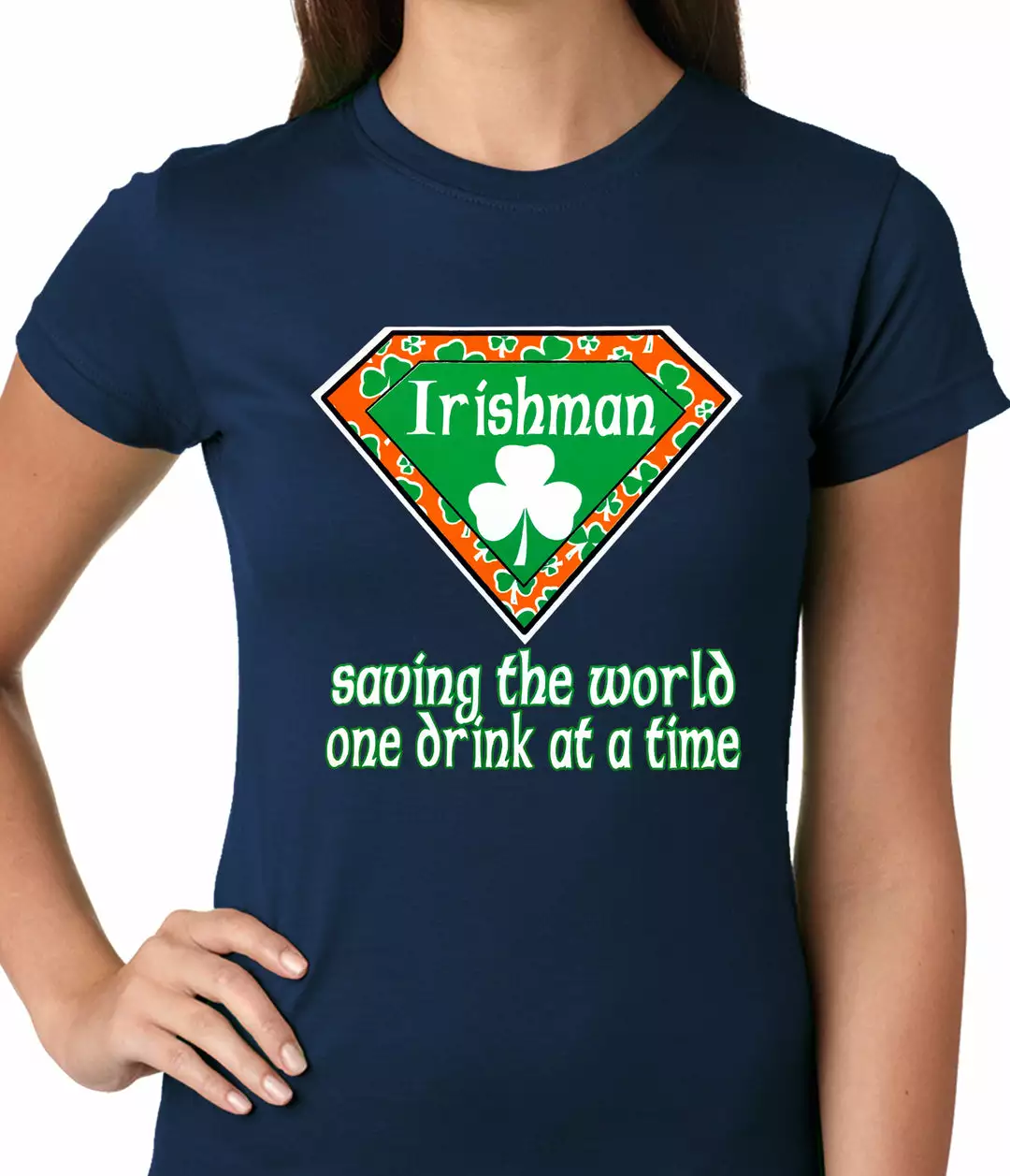 Bewild Irishman Saving The World One Drink At A Time Ladies T-shirt 9 Bewild Irishman Saving The World One Drink At A Time Ladies T-shirt