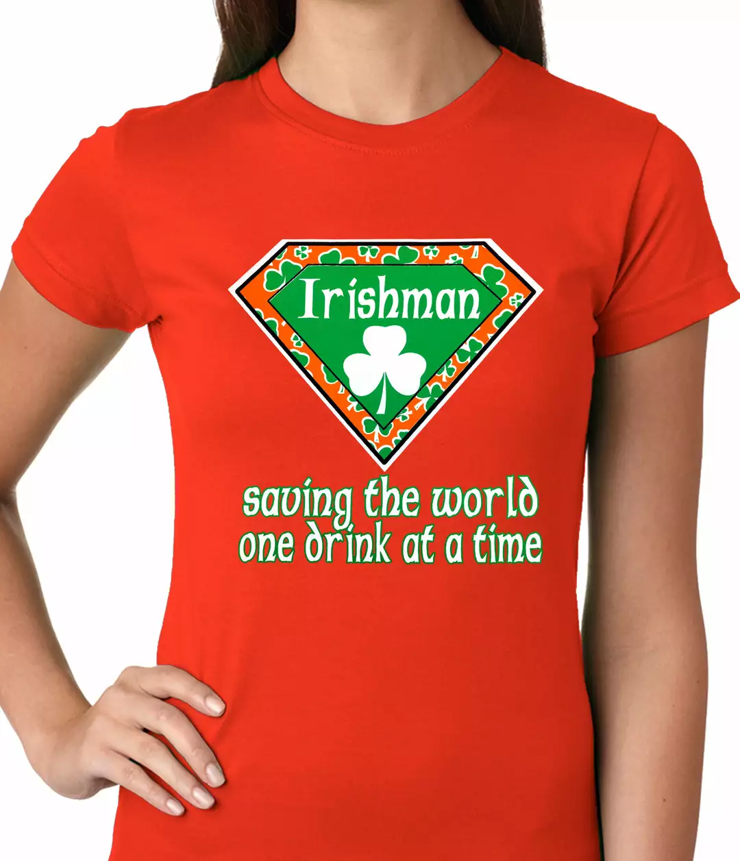 Bewild Irishman Saving The World One Drink At A Time Ladies T-shirt 10 Bewild Irishman Saving The World One Drink At A Time Ladies T-shirt