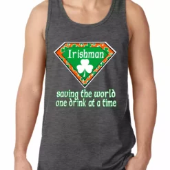 Bewild Irishman Saving The World One Drink At A Time Tank Top