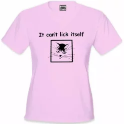 Bewild It Can't Lick Itself Girls T-Shirt