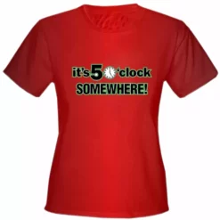 Bewild It's 5 O'Clock Somewhere Girls T-Shirt Cool Funny & Offensive 11 Bewild It's 5 O'Clock Somewhere Girls T-Shirt Cool Funny & Offensive