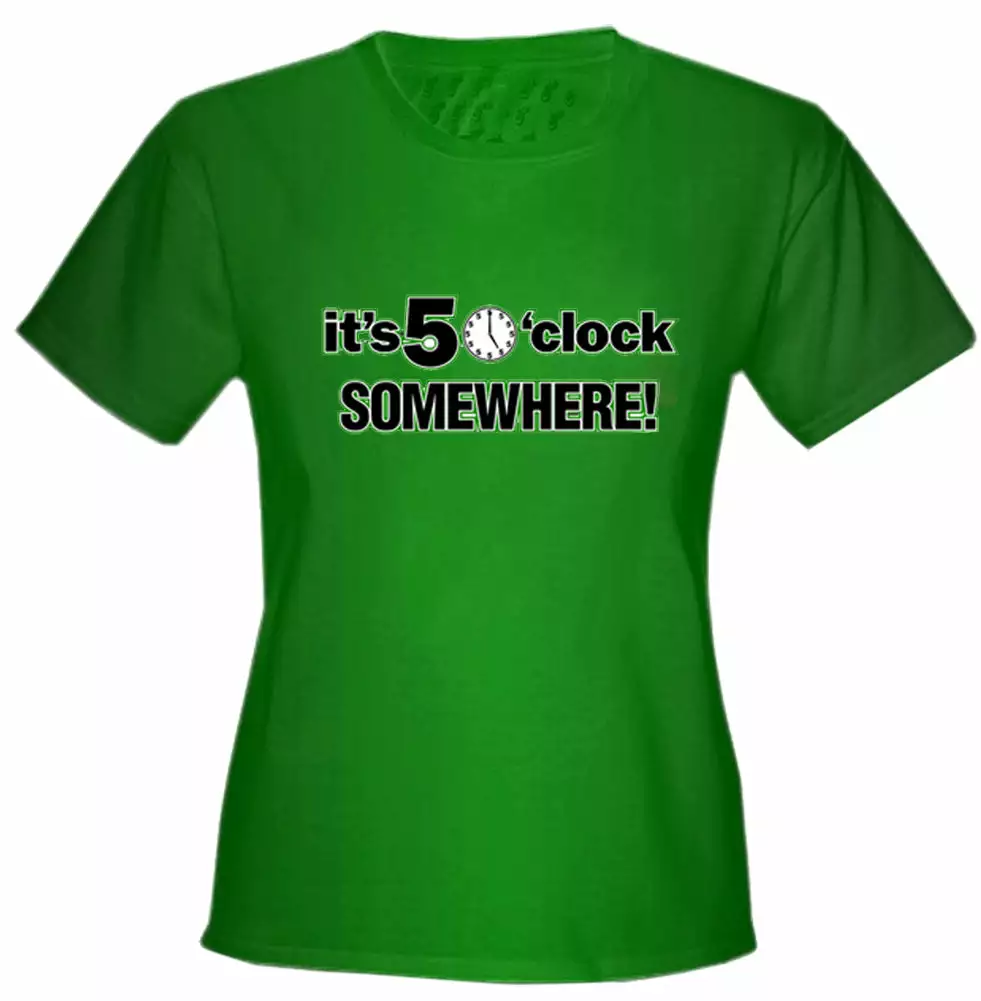 Bewild It's 5 O'Clock Somewhere Girls T-Shirt Cool Funny & Offensive 8 Bewild It's 5 O'Clock Somewhere Girls T-Shirt Cool Funny & Offensive