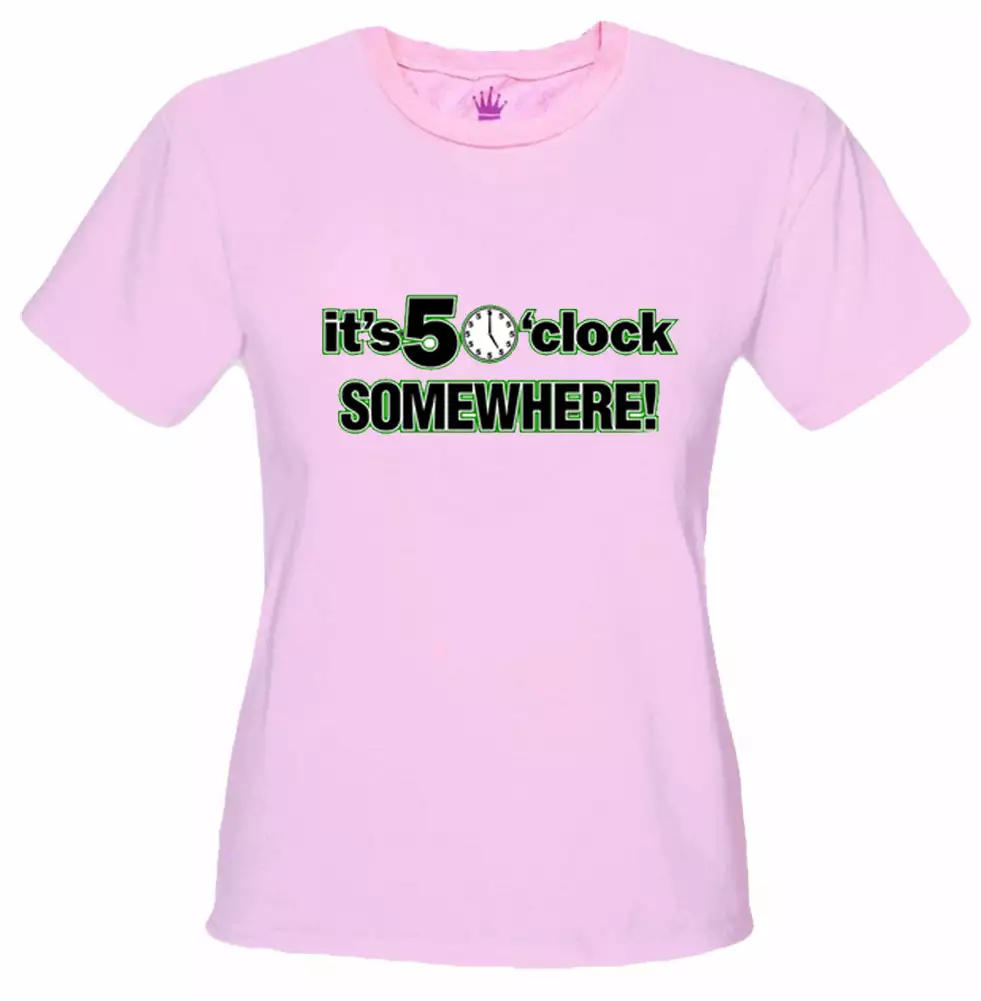 Bewild It's 5 O'Clock Somewhere Girls T-Shirt Cool Funny & Offensive 4 Bewild It's 5 O'Clock Somewhere Girls T-Shirt Cool Funny & Offensive